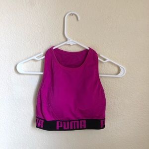 PUMA pink sports bra top